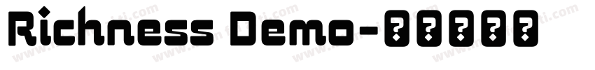 Richness Demo字体转换